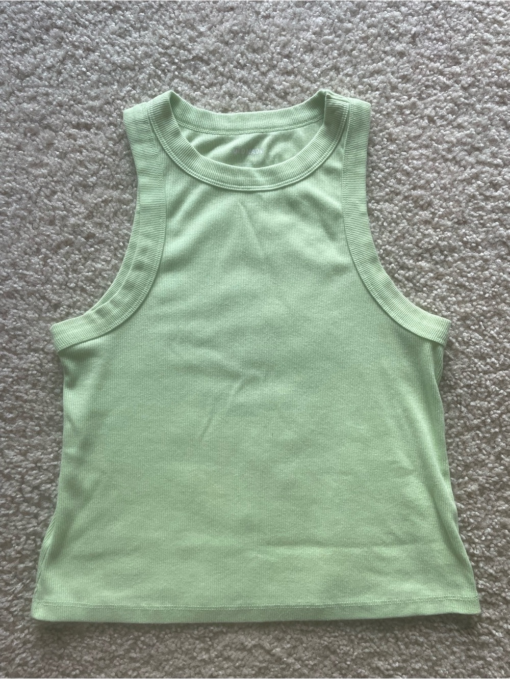 Old Navy Light Green Ribbed Tank